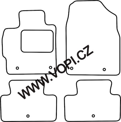 Autokoberce Mazda CX-7 benzin 2009 - 08/2012 Colorfit (2849)